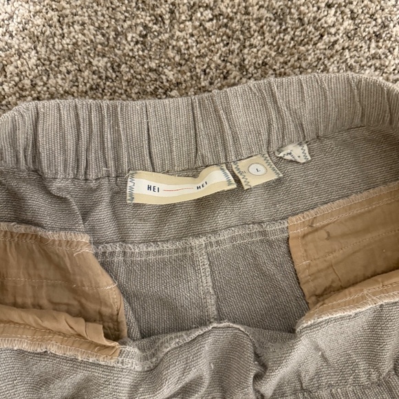Anthropologie Hei Hei Cotton Tapered Pants – Light Grey (Size L) - Picture 4 of 7
